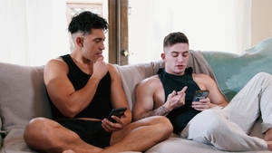 Jerk Buddies: Brunettes Explore Masturbation