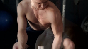 Next Door Male: Wes Leans Against Wall, Rubs One Out