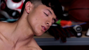 Next Door Twink: Riding His Toy in the Hidden Corner