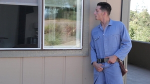 Next Door Originals: Cock Stroking in the Window