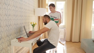 Daddy On Twink: Spreading Wide, Stuffed Full