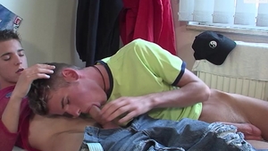 A College-Room Romp with Jose Fernando and Alex Stevens