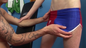 Sneaky Locker-Room Rubdown