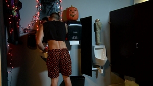 Extra Big Dicks: Bathroom Stall Surprise for Hunter