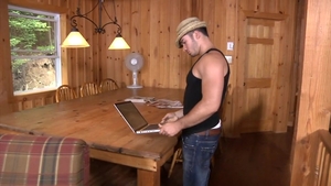 Next Door Male: Vince Shows Off His Offering Upstairs