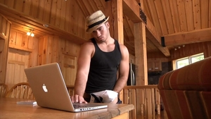 Next Door Male: Vince Shows Off His Offering Upstairs