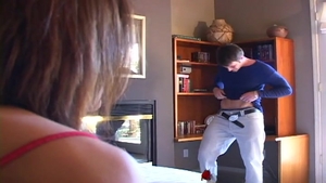 Trystan Bull: Cum-Covered Ruby Thanks Trystan for the Gift