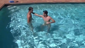 Next Door Buddies: Slippery Pool Fun with Two Hung Hotties