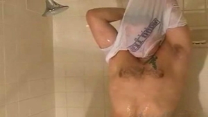 Next Door Male: Renting Space on the Bed for Denny's Load