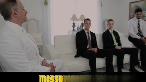 Missionary Boys: Angel Strokes Elder Stewart's Fat Cock