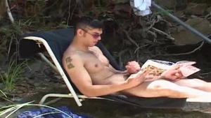 Next Door Male: Muscleman Anthony's Outdoor Spurt