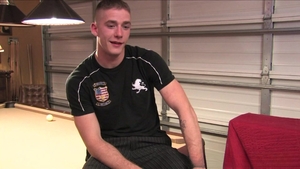 Active Duty: Hot Alabama Twink Tatum Gets His First Blowjob