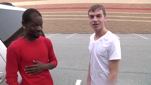 DownLow Boys: Cute Twink Gags on Huge Rod
