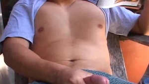 Next Door Male: Rey's Shower Jism Show