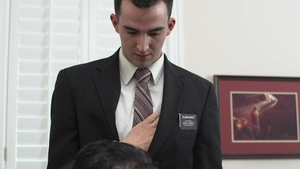 Missionary Boys: Nelson Lays Firm Hands on Elder Dudley