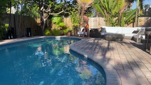 Sultry Sunbathers Seek Satisfaction