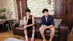 Big Dick Stretches Both Young Men