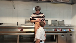 Public display of raw twink affection